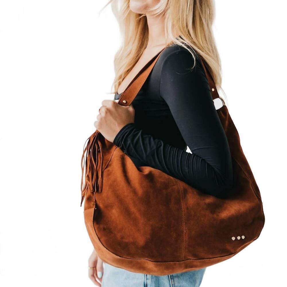 NEW PRETTY SIMPLE women's hazel hobo shoulder bag in chocolate